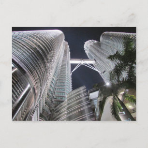 Petronas Zwillingstürme hoch Postkarte