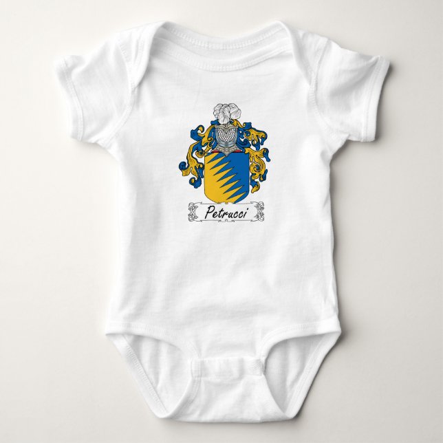 Petrucci Familienwappen Baby Strampler (Vorderseite)
