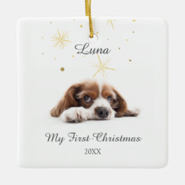 Pet's erste Weihnachten in Forever Zuhause Modern Keramikornament