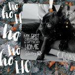 Pet's First Christmas Forever Zuhause Modern Grung Ornament Aus Metall<br><div class="desc">Dieses einfache und moderne Design besteht aus einer modernen,  einfachen,  spielerischen Schrift-Typografie. Fügen Sie ein benutzerdefiniertes Foto für Begleiter hinzu.</div>