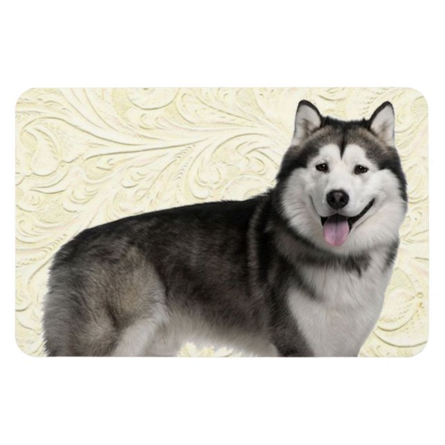 Pet's Foto Easy Template Dog Welpe DIY Upload Magnet (Horizontal)