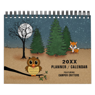 Pets niedliches Tier des Campings-20XX Kalender