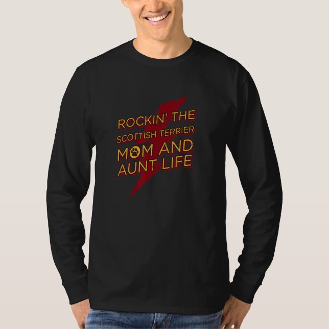 Pets Scottie   Single Scottish Dog T-Shirt (Vorderseite)