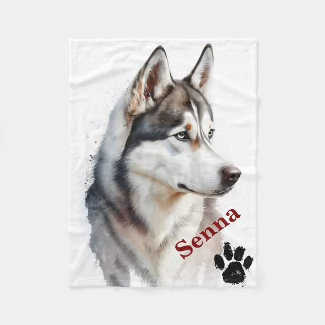 Pet's Simple Modern Cool Typography Name Fleecedecke (Vorderseite)