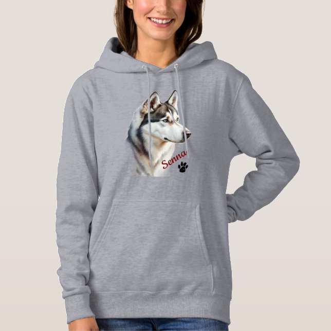 Pet's Simple Modern Cool Typography Name Hoodie (Vorderseite)