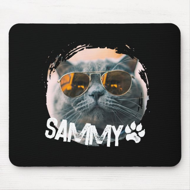 Pets Simple Modern Nge Cool Name And Photo  Mousepad (Vorne)