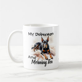 Pets Simple ''My Doberman'' Black Personalize Kaffeetasse