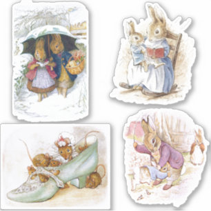 Petter Rabbit Set Aufkleber