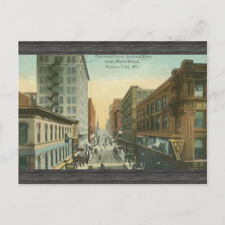 Petticoat Lane, Kansas City, Vintage Postkarte