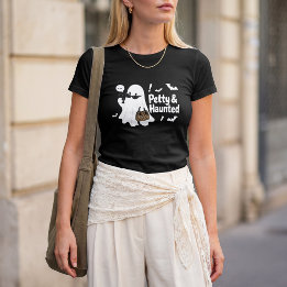 Petty & Haunted Geist-Shirt | Glamouröses Hallowee T-Shirt