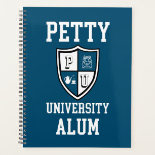 Petty University Alum blue grad alma matter lustig Planer