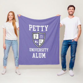 Petty University Alum grad alma mater lavener Fleecedecke