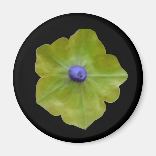 Pétunia - Aimant vert et bleu (Devant)