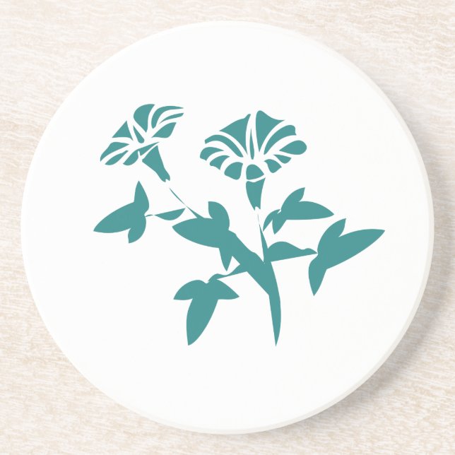 Petunia Blume Stylized Untersetzer (Vorne)