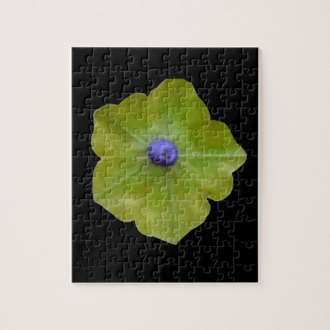 Petunia Green and Blue Puzzle (Vertikal)