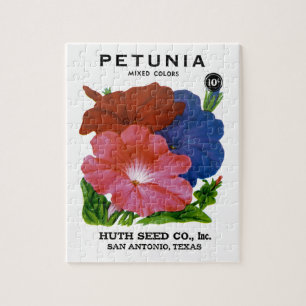 Petunia-Samenpaket im Vintage-Stil