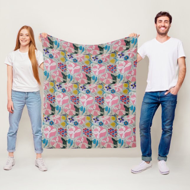 Petunia & Summer Blume Fleecedecke (Beispiel)