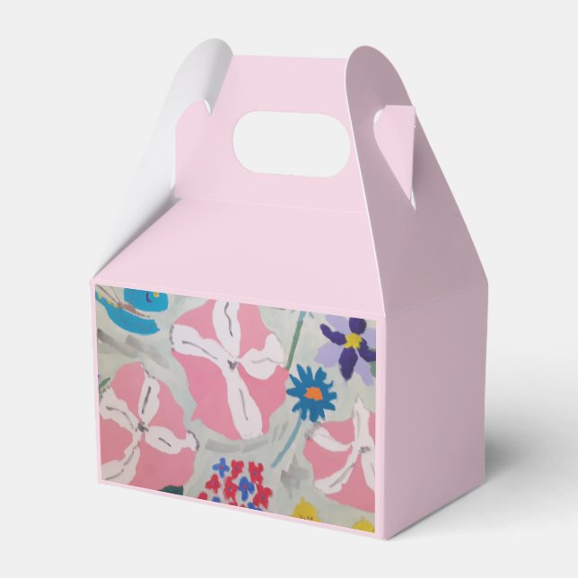 Petunias & Summer Blume Gefälligkeitsbox Geschenkschachtel (Vorderseite)