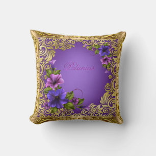Petunias Violet Rose Oreillers Féminin