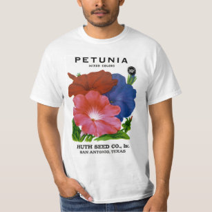 Petunie-Vintages Samen-Paket T-Shirt