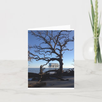 "peu" carte pour notes bleu