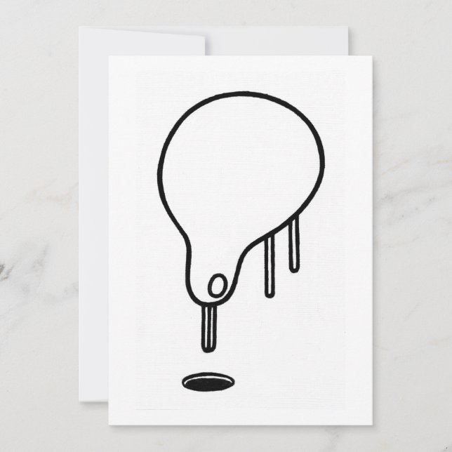 Peu de carte d'art de curieux de trou (Devant)