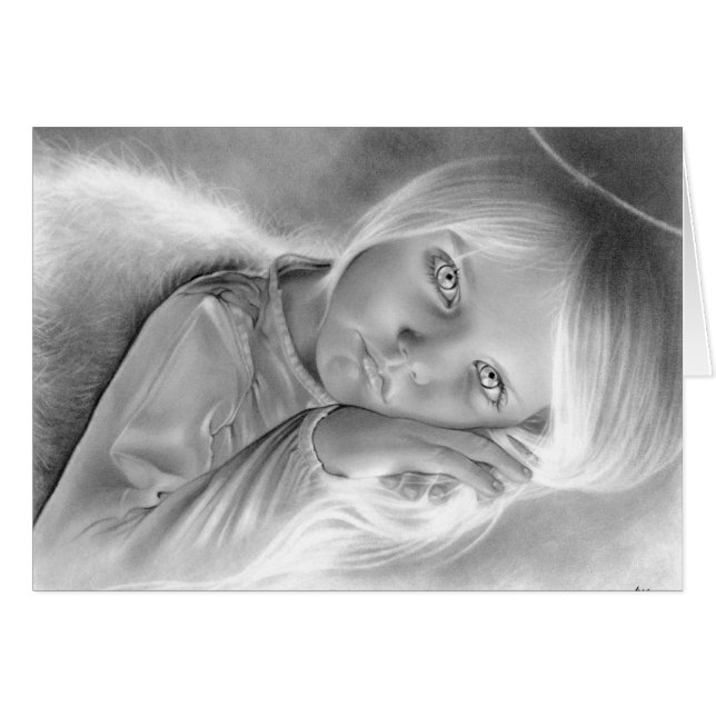 Peu de carte de l'ange du ciel (Devant horizontal)