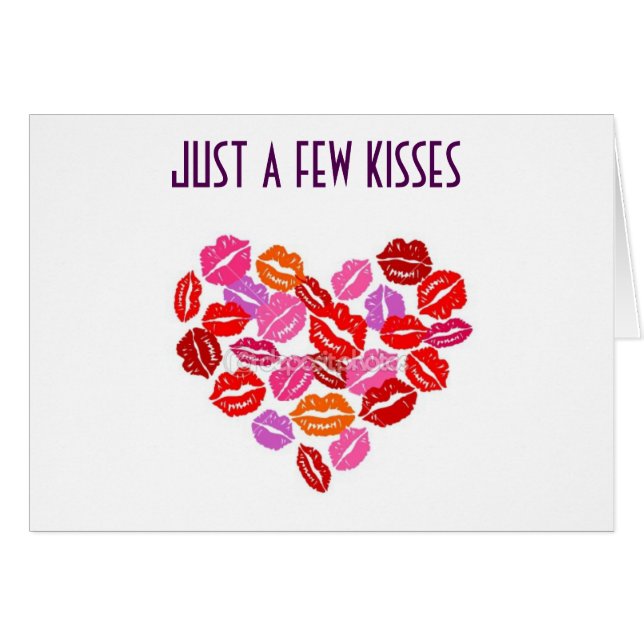 PEU DE KISSES JUSQU'À CE QUE JE VOIS LA CARTE D'AM (Devant horizontal)