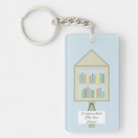 Peu de porte - clé personnalisé de bibliothèque