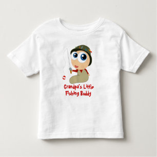 Peu de T-shirt d'ami de la pêche du grand-papa