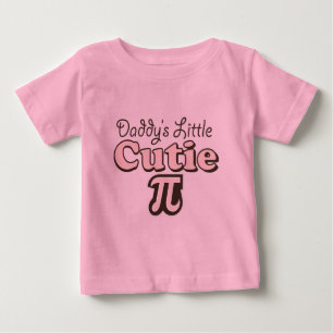 Peu de T-shirt de bébé de Cutie pi du papa