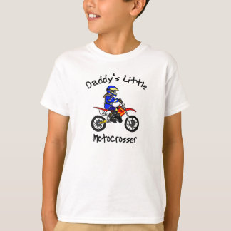 Peu de T-shirt de Motocrosser du papa (fille)