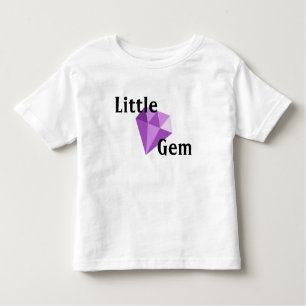 Peu de T-shirt pourpre d'enfant en bas âge de