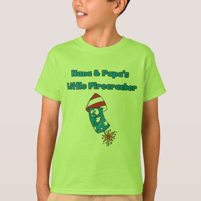 Peu de T-shirts de pétard de Nana et du papa (Devant)