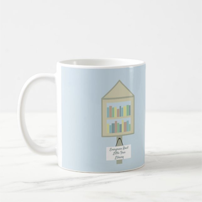 Peu de tasse de café personnalisée de bibliothèque (Gauche)