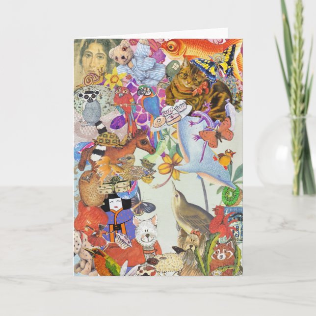 Peu et carte de voeux du collage 2 de plombs (Devant)