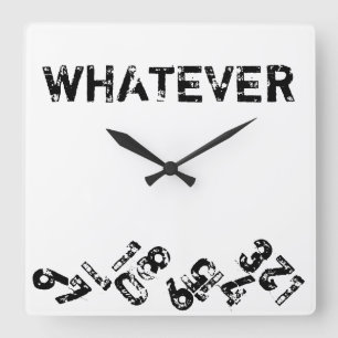 Peu importe le nombre en baisse Horloge murale