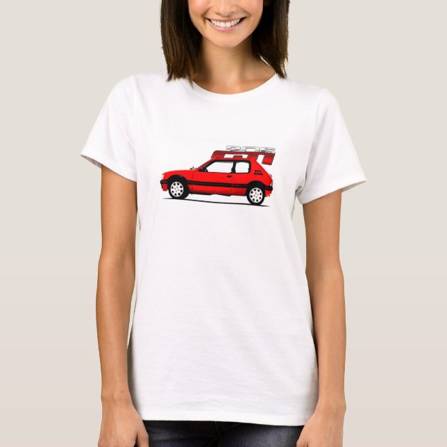 PEUGEOT 205 GTI-WERBUNG340 T-Shirt (Vorderseite)