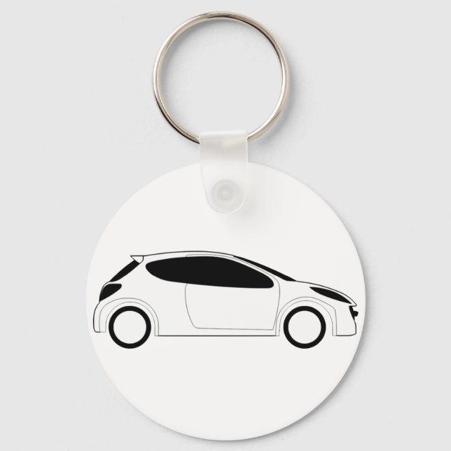 PEUGEOT 207 SCHLÜSSELANHÄNGER (Vorderseite)