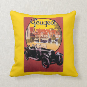 Peugeot-Automobil-Werbeplakat Kissen