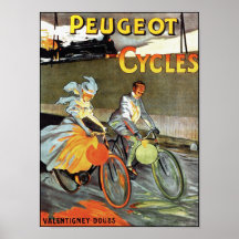 Peugeot Cycles - Vintages Fahrradposter