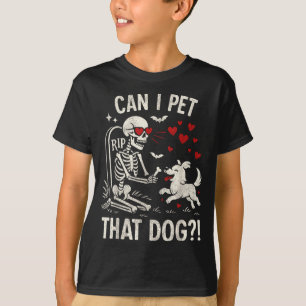 Peut Caresser Ce T-Shirt Chien Squelette Amateur d