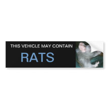 peut contenir un autocollant de pare-chocs de rats