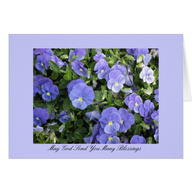 Peut Dieu vous envoyer beaucoup de bénédictions (Devant horizontal)