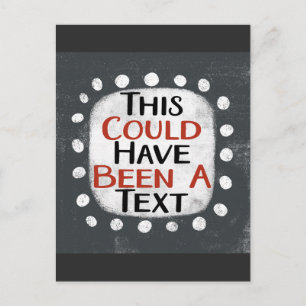 Peut-Être Une Carte Postale Texte