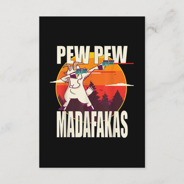 Pew Pew Madafakas Pew Madafakas Goat Begleitkarte (Vorderseite)