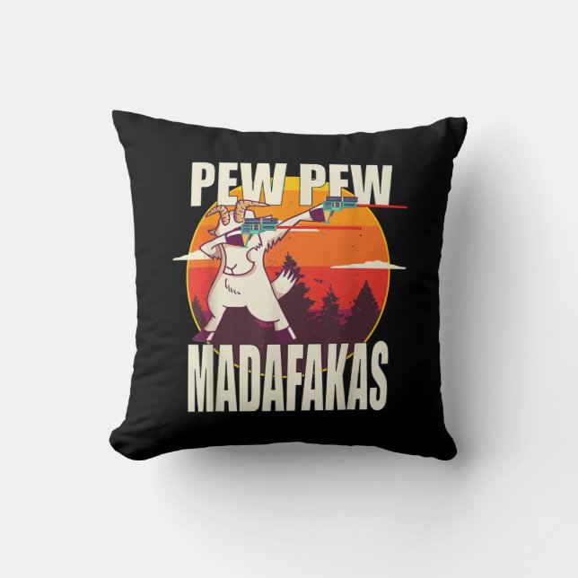 Pew Pew Madafakas Pew Madafakas Goat Kissen (Vorderseite)