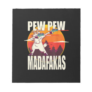 Pew Pew Madafakas Pew Madafakas Goat Notizblock