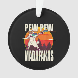 Pew Pew Madafakas Pew Madafakas Goat Ornament