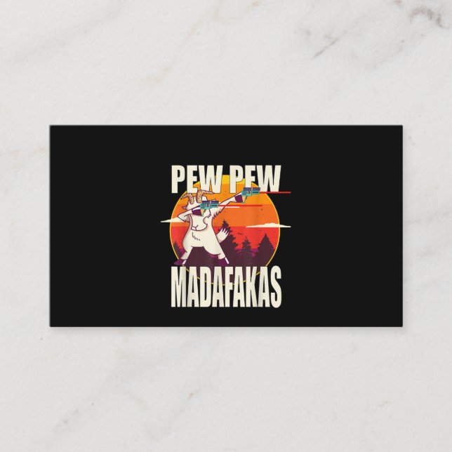 Pew Pew Madafakas Pew Madafakas Goat Visitenkarte (Vorderseite)